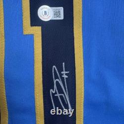 Autographed/Signed Jackson Chourio Milwaukee Blue Baseball Jersey Beckett COA