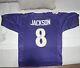 Autographed/Signed LAMAR JACKSON Baltimore Black Football Jersey JSA COA Auto