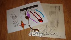 Autographed sheet & beads from Michael Jackson video Blood on the Dancefloor
