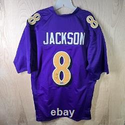 BALTIMORE RAVENS LAMAR JACKSON #8 SIGNED AUTOGRAPHED NFL JERSEY Authentic COA