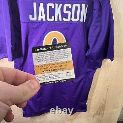 BALTIMORE RAVENS LAMAR JACKSON #8 SIGNED AUTOGRAPHED NFL JERSEY Authentic COA