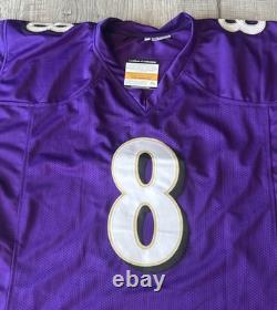BALTIMORE RAVENS LAMAR JACKSON #8 SIGNED AUTOGRAPHED NFL JERSEY Authentic COA