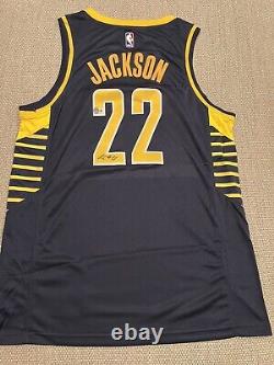 BECKETT COA ISAIAH JACKSON Signed Autographed Indiana Pacers Jersey #22 Kentucky