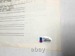 BECKETT RAREST Signature of Michael JOE Jackson Autographed Signed 1976 Contract