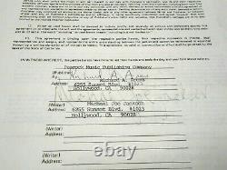 BECKETT RAREST Signature of Michael JOE Jackson Autographed Signed 1976 Contract