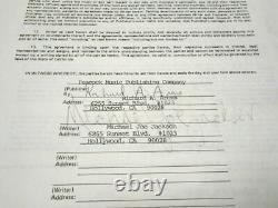 BECKETT RAREST Signature of Michael JOE Jackson Autographed Signed 1976 Contract