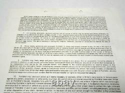 BECKETT RAREST Signature of Michael JOE Jackson Autographed Signed 1976 Contract