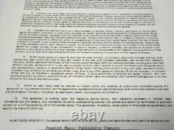 BECKETT RAREST Signature of Michael JOE Jackson Autographed Signed 1976 Contract