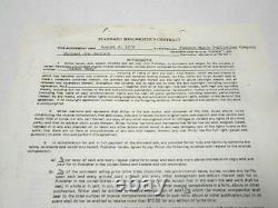 BECKETT RAREST Signature of Michael JOE Jackson Autographed Signed 1976 Contract