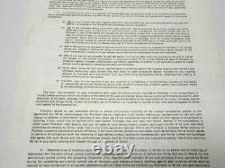 BECKETT RAREST Signature of Michael JOE Jackson Autographed Signed 1976 Contract