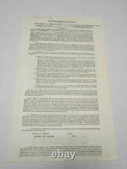 BECKETT RAREST Signature of Michael JOE Jackson Autographed Signed 1976 Contract