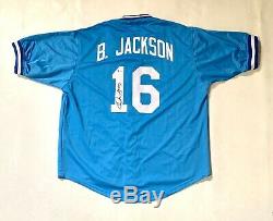 BO JACKSON AUTOGRAPHED SIGNED PRO STYLE JERSEY with BECKETT COA #WB08238