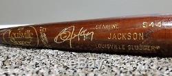 BO JACKSON Autographed 1987 Game Used LVS S44 ROOKIE BAT Royals MLB PSA GU 8.5