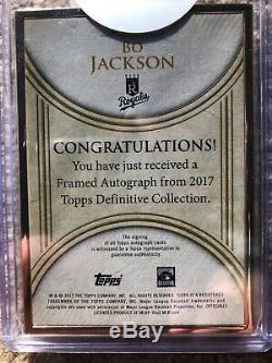 BO JACKSON Rare Autographed Framed Baseball Card