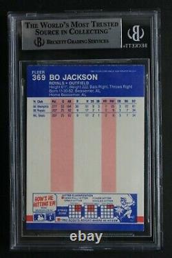 BO JACKSON Royals Signed 1987 Fleer #369 Autographed ROOKIE Card BAS Authentic