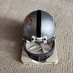 BO JACKSON Signed Autographed RAIDERS Mini Helmet