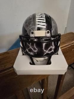 BO JACKSON custom mini helmet NFL Raiders Signed Autographed Goat Knows Heismen