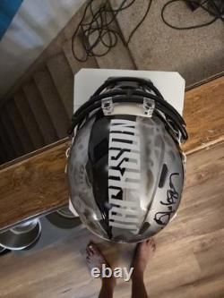 BO JACKSON custom mini helmet NFL Raiders Signed Autographed Goat Knows Heismen
