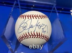 BO JACKSON signed baseball White Sox Kansas City Royals Raiders autographed NICE