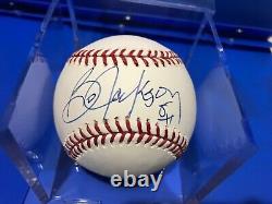 BO JACKSON signed baseball White Sox Kansas City Royals Raiders autographed NICE