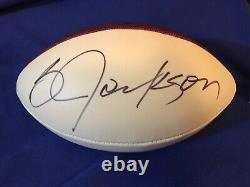 BO JACKSON signed football autographed Oakland Raiders KC Royals Sox The Duke