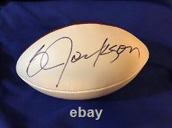 BO JACKSON signed football autographed Oakland Raiders KC Royals Sox The Duke