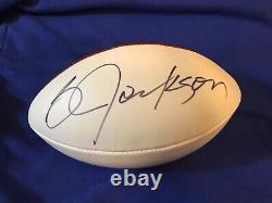 BO JACKSON signed football autographed Oakland Raiders KC Royals Sox The Duke