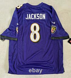 Baltimore Ravens Lamar Jackson Autographed Nike Jersey Fanatics Hologram JSA COA