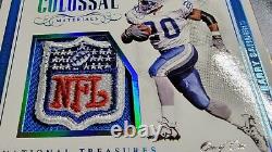 Barry Sanders? 2018 National Treasures Colossal Platinum One Of One Shield