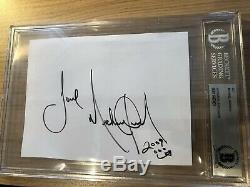 Beckett MICHAEL JACKSON Signed CUT Dated 2009 Could Be Last Ever Autograph