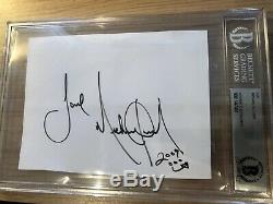 Beckett MICHAEL JACKSON Signed CUT Dated 2009 Could Be Last Ever Autograph
