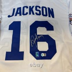 Bo Jackson #16 Signed KC Royals White Mitchell & Ness Jersey & Beckett His Holo