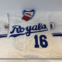 Bo Jackson #16 Signed KC Royals White Mitchell & Ness Jersey & Beckett His Holo