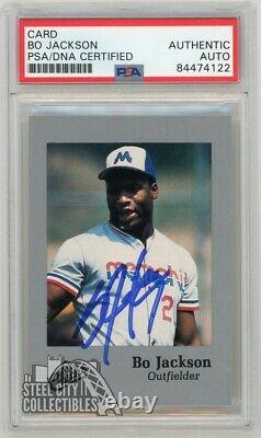 Bo Jackson 1986 Time Out Sports Autographed Card Silver Memphis Chicks PSA/DNA