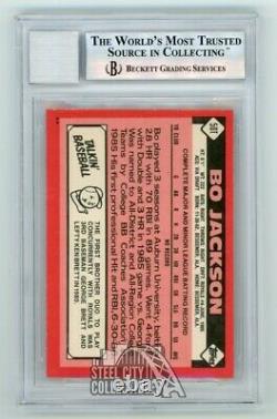 Bo Jackson 1986 Topps Traded Autographed Card #50T BAS 10