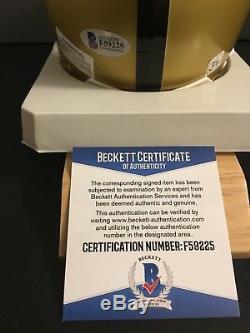 Bo Jackson #34 Heisman Trophy Signed Mini Helmet Autograph COA Beckett BAS