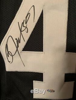 Bo Jackson #34 Leaf Authentics Autographed Black Jersey Oakland Raiders COA