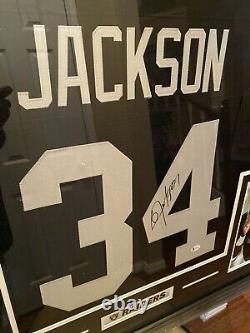 Bo Jackson Authentic Autographed Framed Jersey COA Beckett Raiders NFL