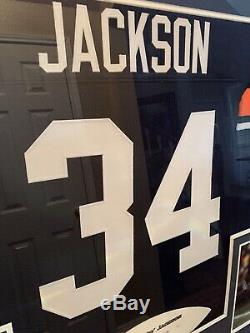 Bo Jackson Authentic Autographed Framed Jersey Only 500 Done! Great Wall Item