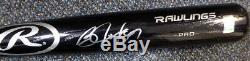 Bo Jackson Authentic Autographed Signed Black Rawlings Bat Royals Beckett 113788