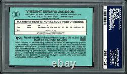 Bo Jackson Autographed 1986 Donruss The Rookies Card #38 Royals PSA/DNA 25817428