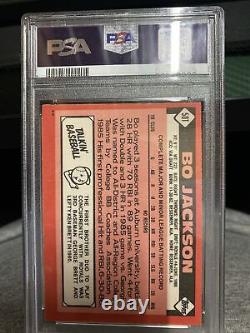 Bo Jackson Autographed 1986 Topps Traded Rookie Card #50T PSA/DNA