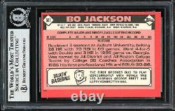 Bo Jackson Autographed 1986 Topps Traded Rookie Card #50t Royals Beckett 187368