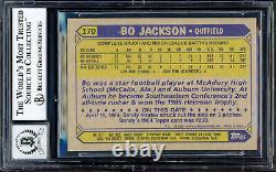 Bo Jackson Autographed 1987 Topps Rookie Card Royals Gem 10 Auto Beckett 205727