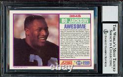 Bo Jackson Autographed 1989 Score RC Raiders Gem 10 Auto Beckett 12670209