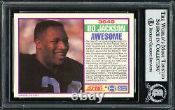 Bo Jackson Autographed 1989 Score Supplemental Card #384s Raiders Beckett 187382