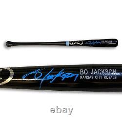 Bo Jackson Autographed 34 Signed Black Baseball Bat Beckett COA