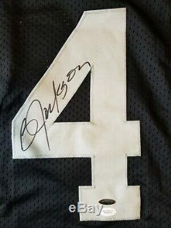 Bo Jackson Autographed Black and Silver Raiders Jersey JSA Certified