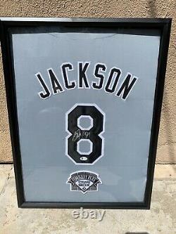 Bo Jackson Autographed Chicago White Sox Jersey Framed 18x24 Signed Beckett COA