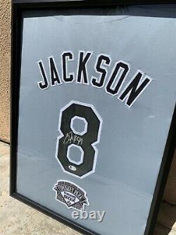 Bo Jackson Autographed Chicago White Sox Jersey Framed 18x24 Signed Beckett COA